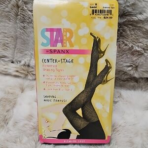 SPANX Star Power Diamond Daze Tights - Gold and Black